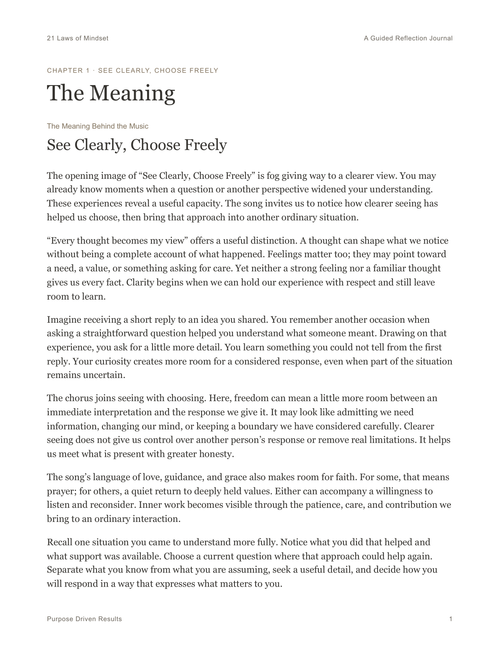 The Meaning Behind the Music